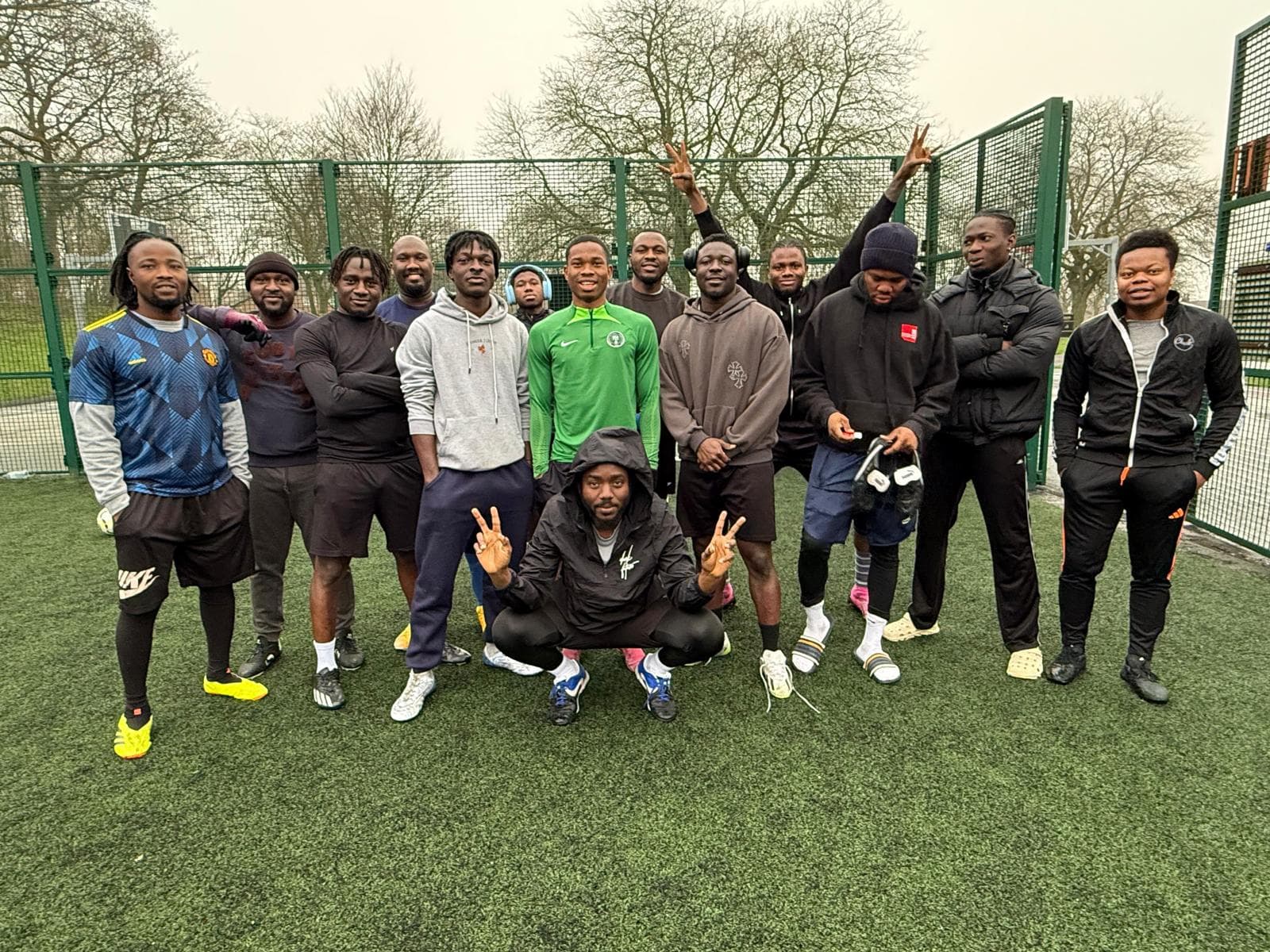 players on a sports pitch